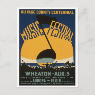 Carte Postale Festival de musique country, 1939