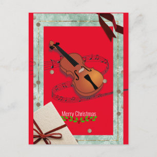 Carte Postale Festival de musique de violon de Noël