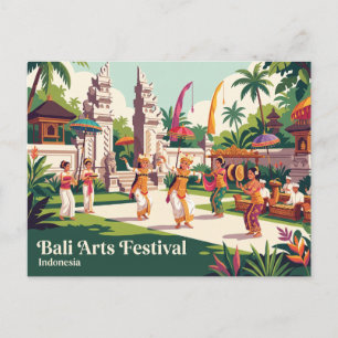 Carte Postale Festival des arts de Bali en Indonésie