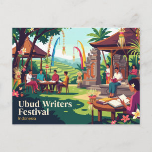 Carte Postale Festival des écrivains d'Ubud en Indonésie