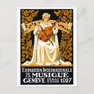 Carte Postale Festival international de musique 1927