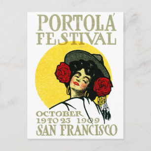 Carte Postale Festival Portola de San Francisco 1909