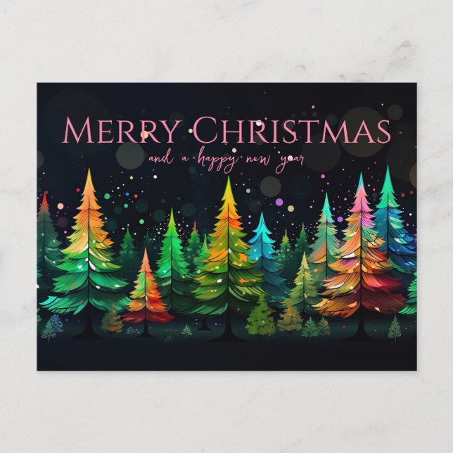 Carte Postale Festive and elegant Christmas Greeting Card (Devant)