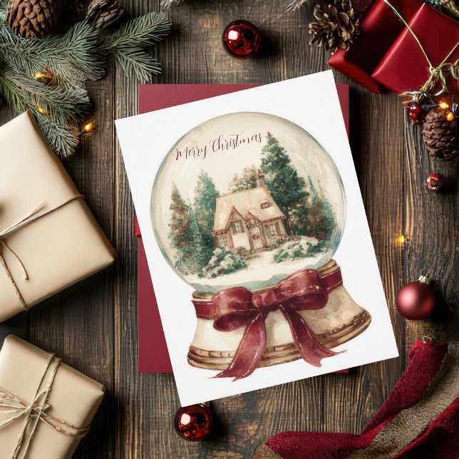 Carte Postale Festive and elegant Christmas Greeting Postcard (Créateur téléchargé)