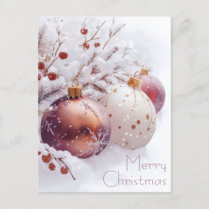 Carte postale Festive et élégante de Noël