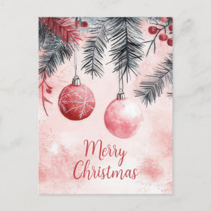 Carte postale Festive et élégante de Noël
