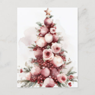 Carte postale Festive et élégante de Noël