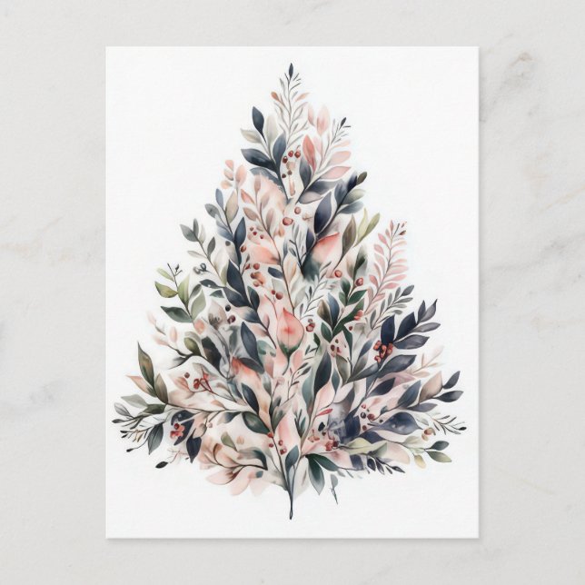Carte postale Festive et élégante de Noël (Devant)
