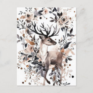 Carte postale Festive et élégante de Noël