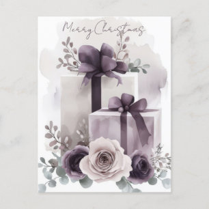 Carte postale Festive et élégante de Noël