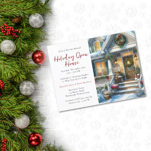 Carte Postale Festive Maison de vacances Open House Photo Invita