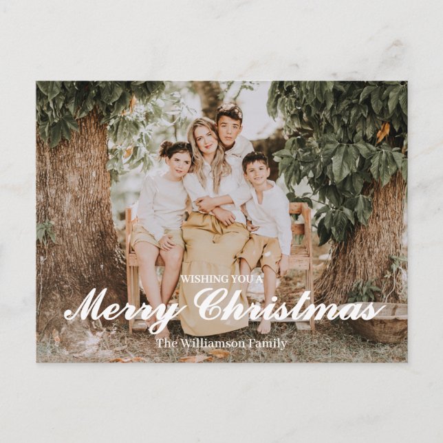 Carte Postale Festive Merry And Bright Christmas  (Devant)