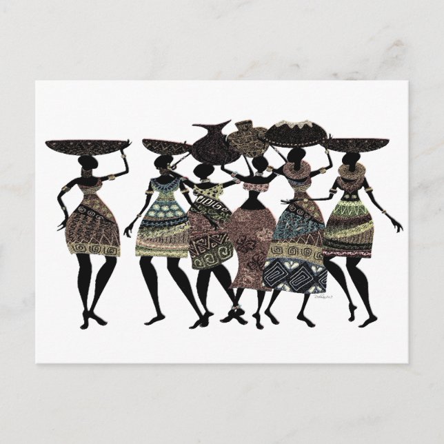 Carte Postale Fête africaine (Devant)