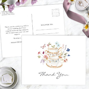 Carte Postale Fête champêtre de thé pour la mariée