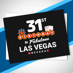 Carte Postale Fête d'anniversaire à Las Vegas - 31e anniversaire