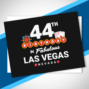 Carte Postale Fête d'anniversaire à Las Vegas - 44e anniversaire