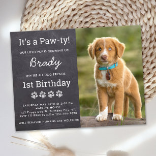Carte Postale Fête d'anniversaire de chien Photo personnalisée P