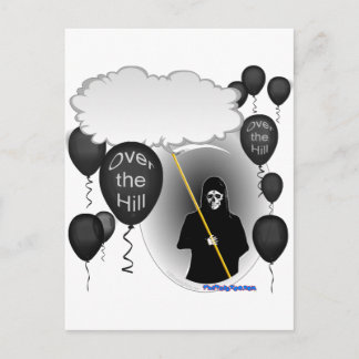 Carte Postale Fête d'anniversaire de la Faucheuse de l'autre côt