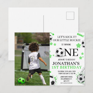 Carte Postale Fête d'anniversaire de sport de 1re année de footb