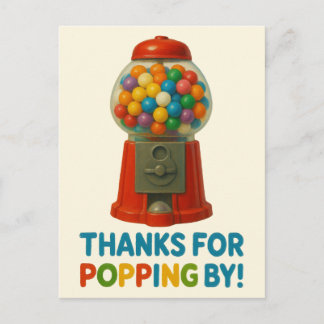 Carte Postale Fête d'anniversaire enfant avec bonbons boule de g