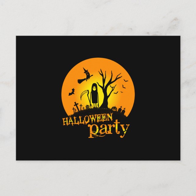 Carte Postale Fête d'anniversaire Halloween (Devant)