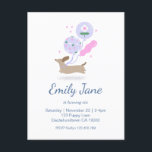 Carte Postale Fête d'anniversaire personnalisée pour amoureux de<br><div class="desc">Invitation personnalisée pour amoureux de teckel Fête d'anniversaire Rose illustrée par la designer internationale Kathrin Legg</div>