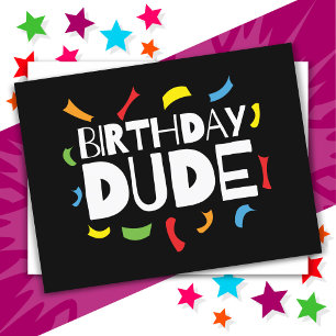 Carte Postale Fête d'anniversaire pour enfants Anniversaire Dude