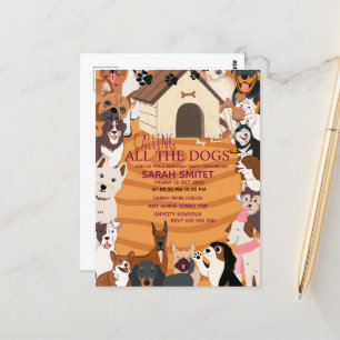 Carte Postale Fête d'anniversaire pour tous les chiens  faisons 