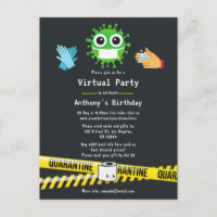 Fête d'anniversaire virtuelle en quarantaine