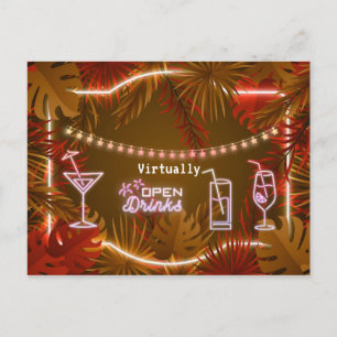 Carte Postale Fête d'anniversaire virtuelle pour adultes de Neon