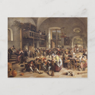 Carte Postale Fête dans une auberge