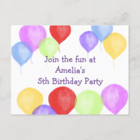 Fête de ballons d'anniversaire coloré