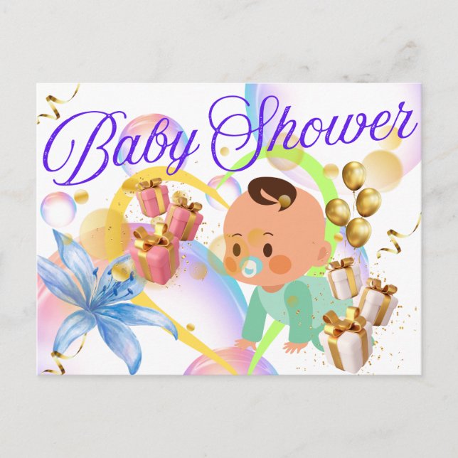 Carte Postale Fête de bébé (Devant)