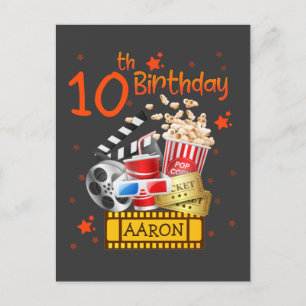 Carte Postale Fête de cinéma Théâtre d'anniversaire Correspondan
