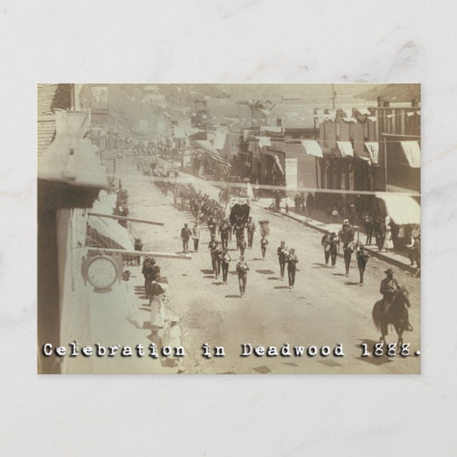 Carte Postale Fête de Deadwood 1888 (Devant)