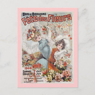 Carte Postale Fete de Fleurs