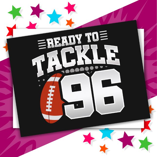 Carte Postale Fête de football à 96 ans pour un 96e anniversaire (Créateur téléchargé)