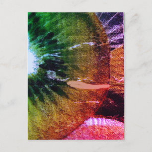 Carte Postale Fête de fruits d'été plage et piscine