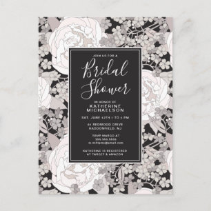 Carte Postale FETE DE FUTURE MARIEE   Pivoines Argent Dans Le Ja