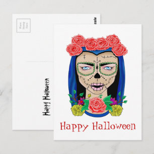 Carte Postale Fête de Halloween Zombie Cinco de Mayo