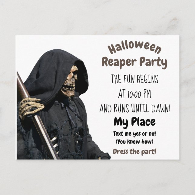 Carte Postale Fête de la moisson de la Mort (Devant)