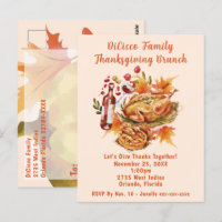Fête de la récolte de Brunch Thanksgiving