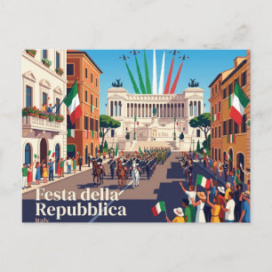 Carte Postale Fête de la République Italie