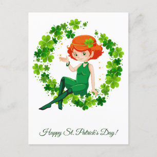 Carte Postale Fête de la Saint Patrick.