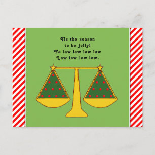 Carte Postale Fête de Noël de l'avocat
