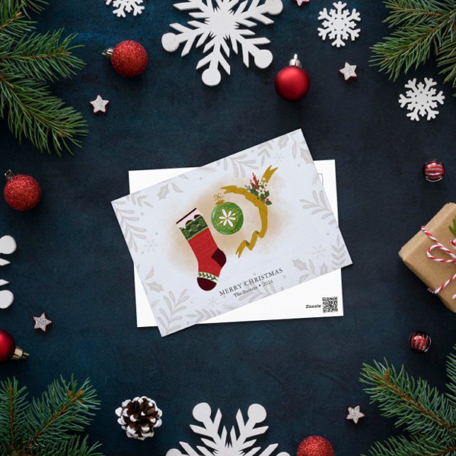 Carte Postale Fête de Noël personnalisée (Créateur téléchargé)