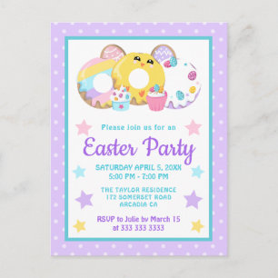 Carte Postale Fête de Pâques de Cute Cookies & Cakes