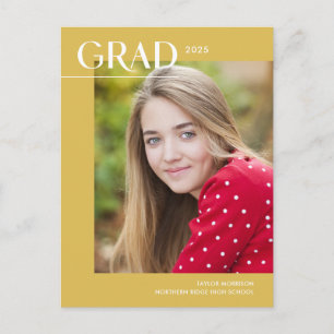 Carte Postale Fête de Remise de Diplômes avec Photo de Promotion