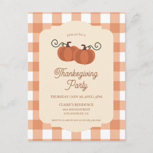 Carte Postale Fête de Thanksgiving dîner entre amis