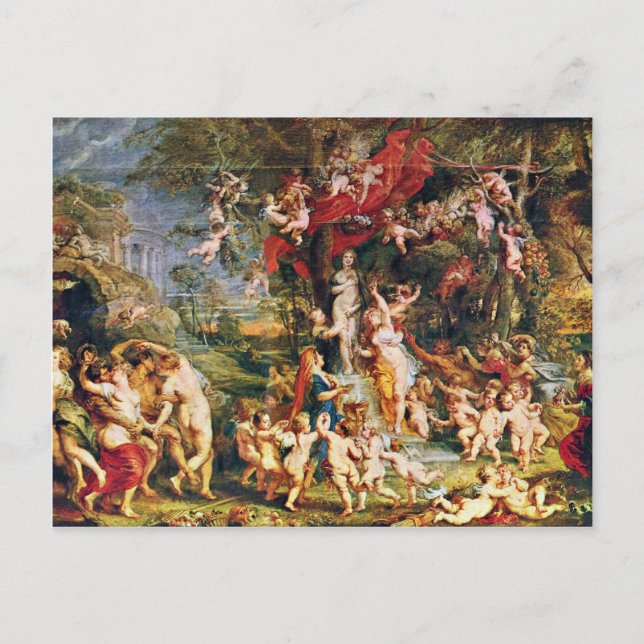 Carte Postale Fête De Vénus Par Rubens Peter Paul (Meilleure Qua (Devant)
